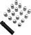 Moose Offroad Lug Nuts - Splined - M12 X 1.50 - Chrome - 16 Pack SPMO3807L4