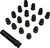 Moose Offroad Lug Nuts - Splined - M12 X 1.50 - Black - 16 Pack SPMO3807BL4