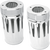 Arlen Ness Fork Boot Covers - Chrome - Deep Cut - Flhtd 20-012