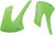Ufo Radiator Shrouds - Green KA03717-026