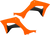 Ufo Radiator Shrouds - Florescent Orange HO05600-FFLU