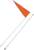 Safety Vehicle Emblem Flag And Pole - 6' White Pole - 5 Pack 7 WHITE