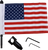 Pro Pad Saddlebag - Fixed Upright Flag Mount - 7/8" Bar - 6" X 9" Flag BRFM-FXD2
