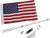 Show Chrome Folding Flag Pole - Black - Gl 1800 52-973BK