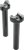 Drag Specialties Forged Aluminum Handlebar Risers - Straight - 8" - Black 0602-0407