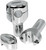 La Choppers Handlebar Risers For 1" Handlebars - Smooth - Pullback - 5-1/2" - Black LA-7402-05B