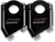Race Shop Inc. Angled Handlebar Risers - 40° - 4" - Black AR-4B-30