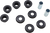 Arlen Ness Black Polyurethane Riser Bushing Kit 520-102