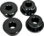 Pro-One Perf.Mfg. Solid Riser Bushing Kit - Black 103050B