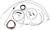 La Choppers Complete Stainless Braided Handlebar Cable/Brake Line Kit - 12"-14" Handlebars - '00-'06 Fxst LA-8130KT2-13
