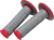 Renthal Tapered Dual-Compound Grips - Red G163