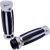 Pro-One Perf.Mfg. Custom Straight Rubber Grips - Tbw - Chrome 490001