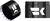 Khrome Werks Turbine Grips - Air Cushion - Tbw - Black 500130