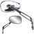 Parts Unlimited Mirror - Side View - Teardrop - Short - Chrome 0640-0951