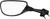 Emgo Mirror - Side View - Oval - Black - Right 20-24721
