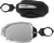 Seizmik Mirrors - Photon - Side View - Oval - Black/Silver - 1.875"/2" Rops - Pair 56-18108