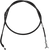Moose Offroad Black Vinyl Brake Cable - Rear - Parking - Suzuki 45-4040