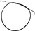 Moose Offroad Black Vinyl Brake Cable - Rear - Parking - Suzuki 45-4044
