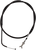 Moose Offroad Black Vinyl Brake Cable - Rear - Parking - Yamaha 45-4061