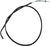 Moose Offroad Black Vinyl Brake Cable - Rear - Parking - Yamaha 45-4062