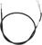 Moose Offroad Black Vinyl Brake Cable - Rear - Parking - Honda 45-4071