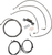 La Choppers Complete Plug-And-Play Cable Kit - 18" - 20" Handlebars - '17-'19 Touring - Stainless LA-8055KT3-19