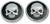 Drag Specialties Skull Gas Cap - Non-Vented Screw-In 0703-0525