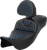 Saddlemen Roadsofa Seat - Honeycomb - Blue Stitch - With Backrest - Extended Reach - Flh/Flt '08-'24 808-07B-190B1