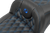 Saddlemen Roadsofa Extended Reach Seat - Without Backrest - Lattice Stitch - Blue Stitch - Fltr/Flhx '23-'24 823-07-20701