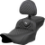 Saddlemen Roadsofa Extended Reach Seat - Dragon Scale Stitch - Silver Stitch - W/ Backrest - Flt/Flh '23-'24 823-07-209B5
