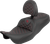 Saddlemen Roadsofa Tri Gripper Seat - Standard Reach - Red Stitch - W/ Backrest - Flh/Flt '08-'25 808-07B-210B4