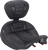 Mustang Deluxe Touring Solo Seat - With Driver'S Backrest - Dark Cherry Stitch - Flh/Flt '23-'25 89406DC