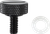 Drag Specialties Seat Knob - Slotted - Black - 1/4"-20 0820-0147