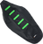 Moose Offroad Ribbed Seat Cover - Black Cover/Green Ribs - Kawasaki Kx250/450 '12-'16 KXF45012-334RT