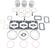 Wiseco Piston Kit With Gaskets - 74.50 Mm - Overbore To 889 Cc/809 Engine Type - Ski-Doo SK1295