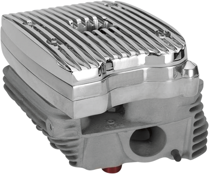 Custom Cycle Engineering Rocker Cover - Finned - Polished - Evo CCE5833