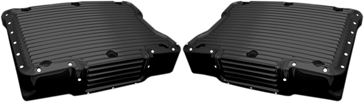 Covingtons Rocker Box Cover - Dimpled Black - Twin Cam C1292-B