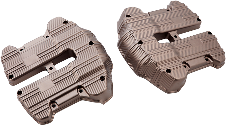 Arlen Ness Rocker Box Covers - 10 Gauge - Titanium 18-267