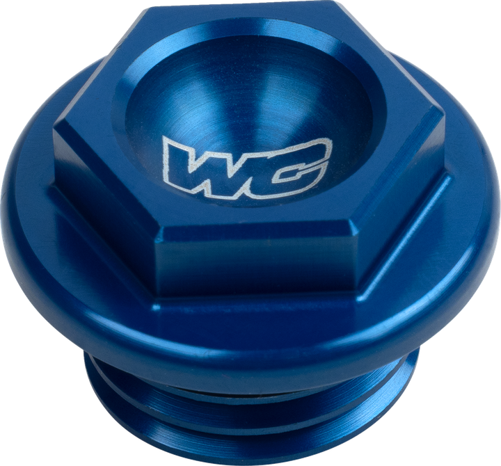 Works Connection Oil Plug - Blue - Kawasaki/Suzuki/Yamaha/Honda 24-002