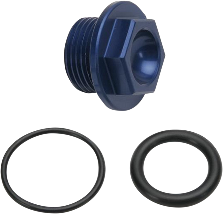 Works Connection Oil Plug - Blue - Kawasaki/Suzuki 24-012