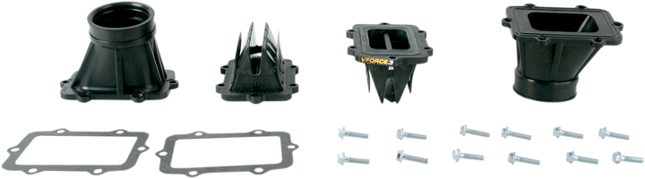 Vforce/Moto Tassinari V-Force 3 Reed Valve Set With Intake Boot - Ski-Doo V3127R-873A-2