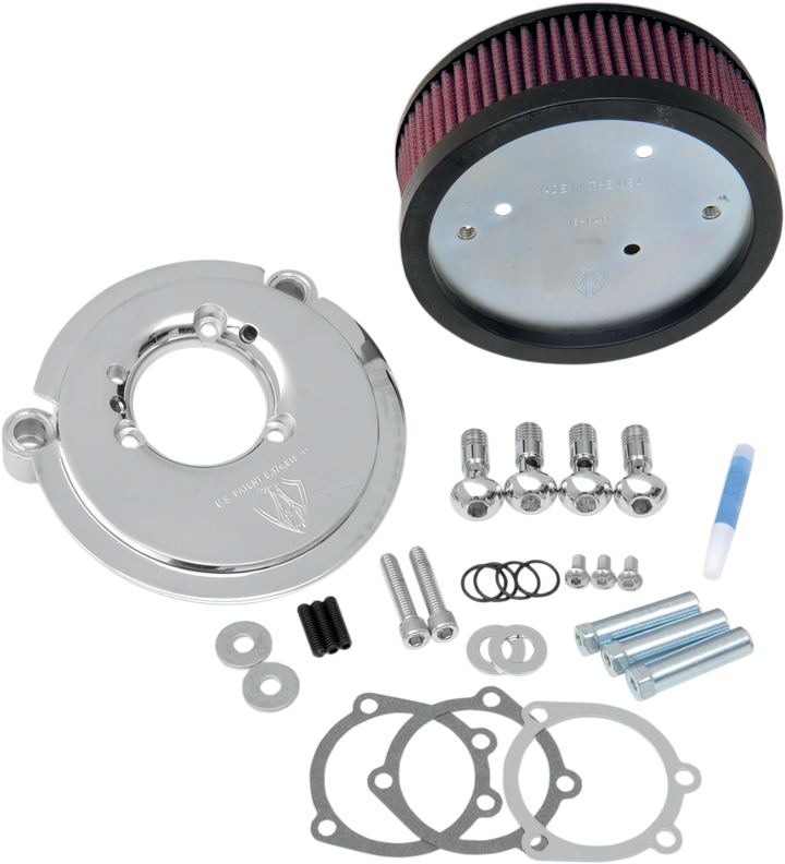 Arlen Ness Big Sucker Air Filter Kit - Chrome - Stage I 18-825
