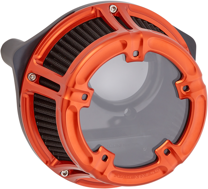 Arlen Ness Method Clear Series Air Cleaner - Orange 18-187
