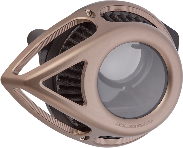 Arlen Ness Clear Tear Air Cleaner Kit - Titanium 600-007