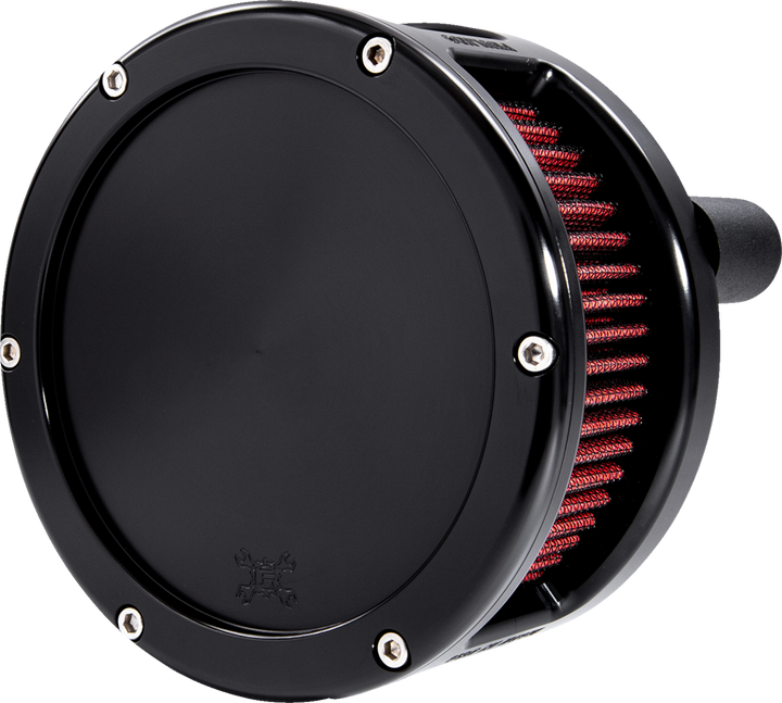 Feuling Parts Ba Series Air Cleaner Kit - Black Anodized - Red Filter 5433