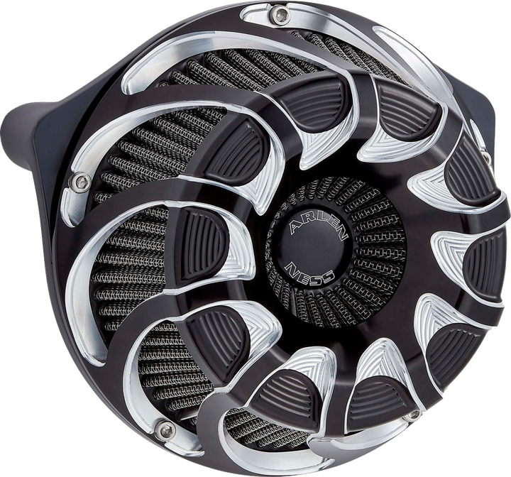 Arlen Ness Inverted Series Air Cleaner Kit - Drift - Black 600-229