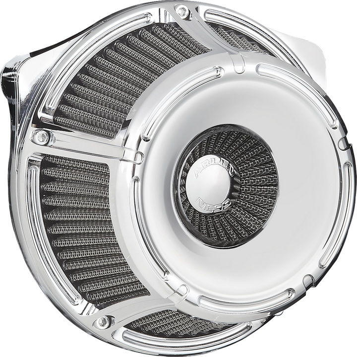 Arlen Ness Inverted Series Air Cleaner Kit - Slot Track - Chrome 600-232