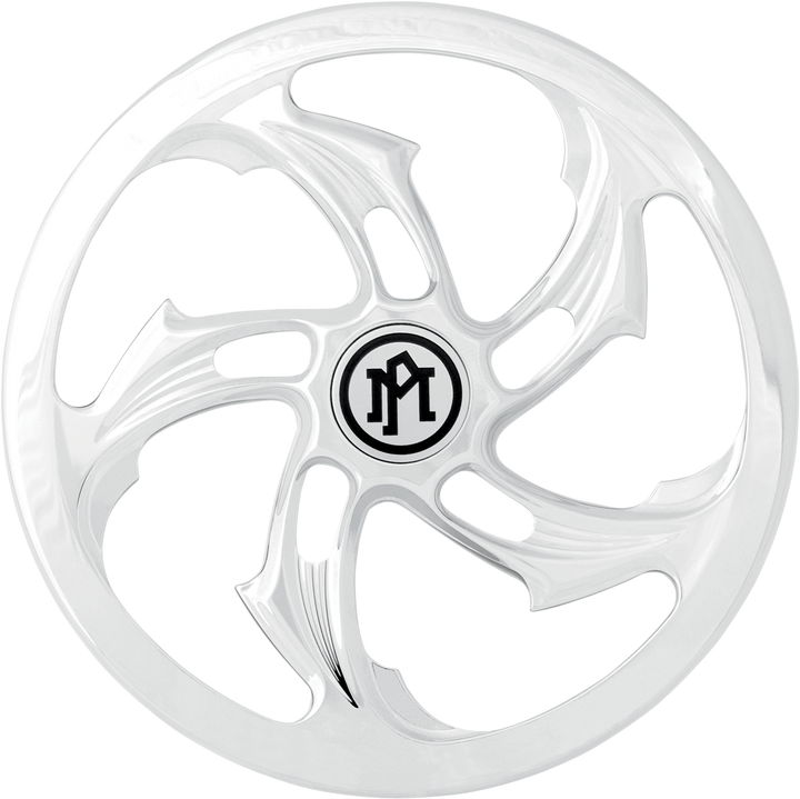 Performance Machine (Pm) Super Gas Universal Faceplate - Rival - Chrome 0206-2010RVL-CH