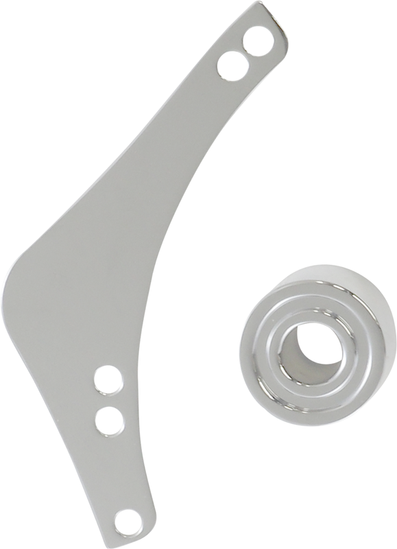 Arlen Ness Replacement Breather Bolt Cover Plate - Inverted/Method/Clear Tear/Sidekick - Left - Chrome 600-053