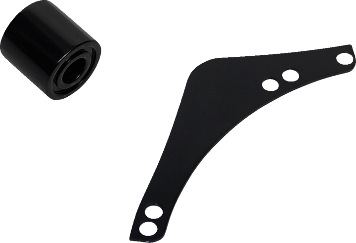 Arlen Ness Replacement Breather Bolt Cover Plate - Inverted/Method/Clear Tear/Sidekick - Left - Black 600-064